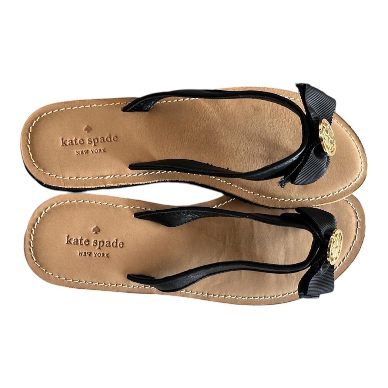 Kate spade glitter bow flip flops deals