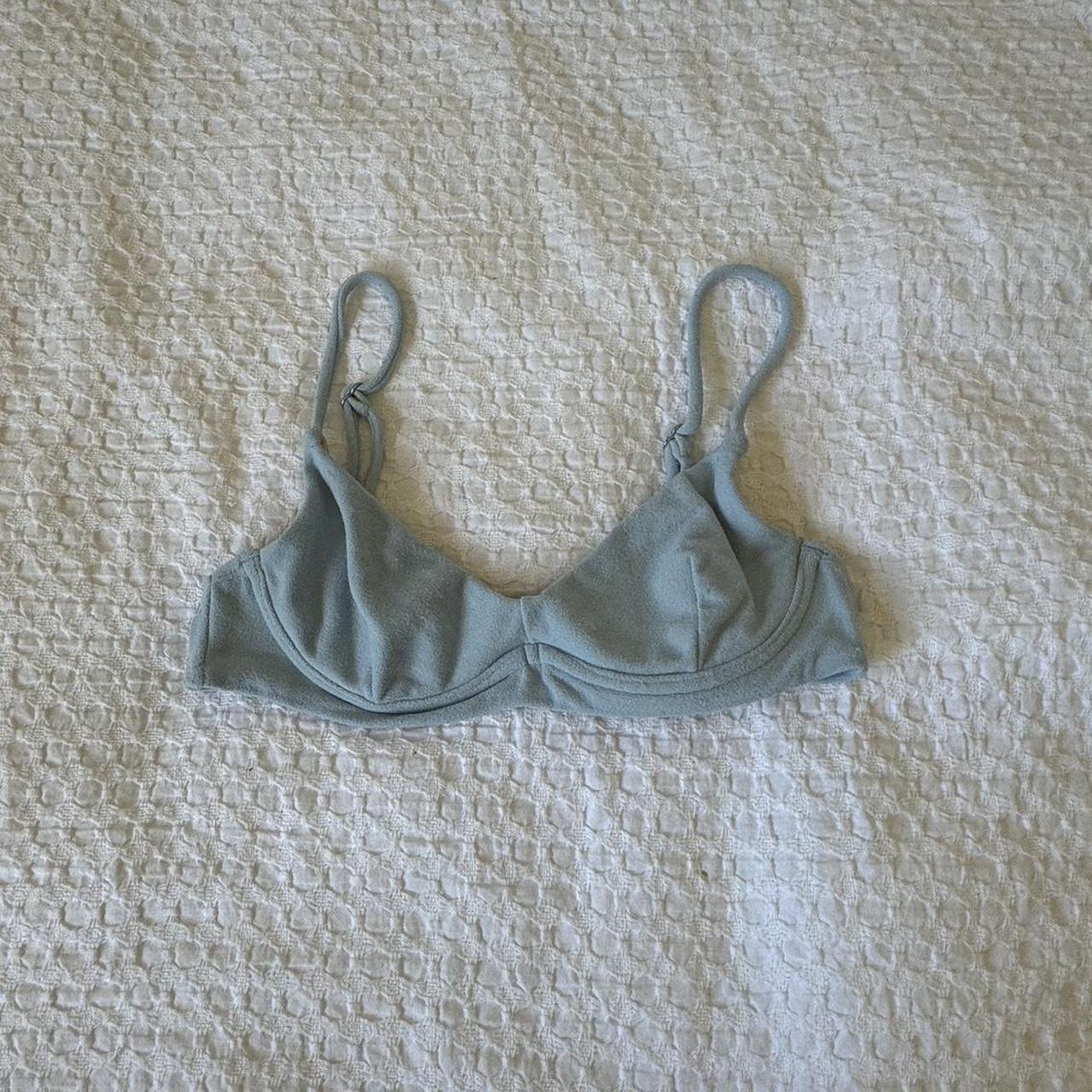 blue cotton on bikini top, xs