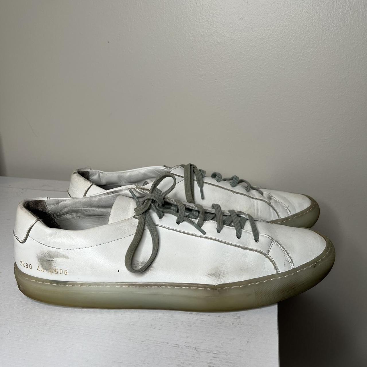 Common Projects Men's White and Grey Trainers (3)