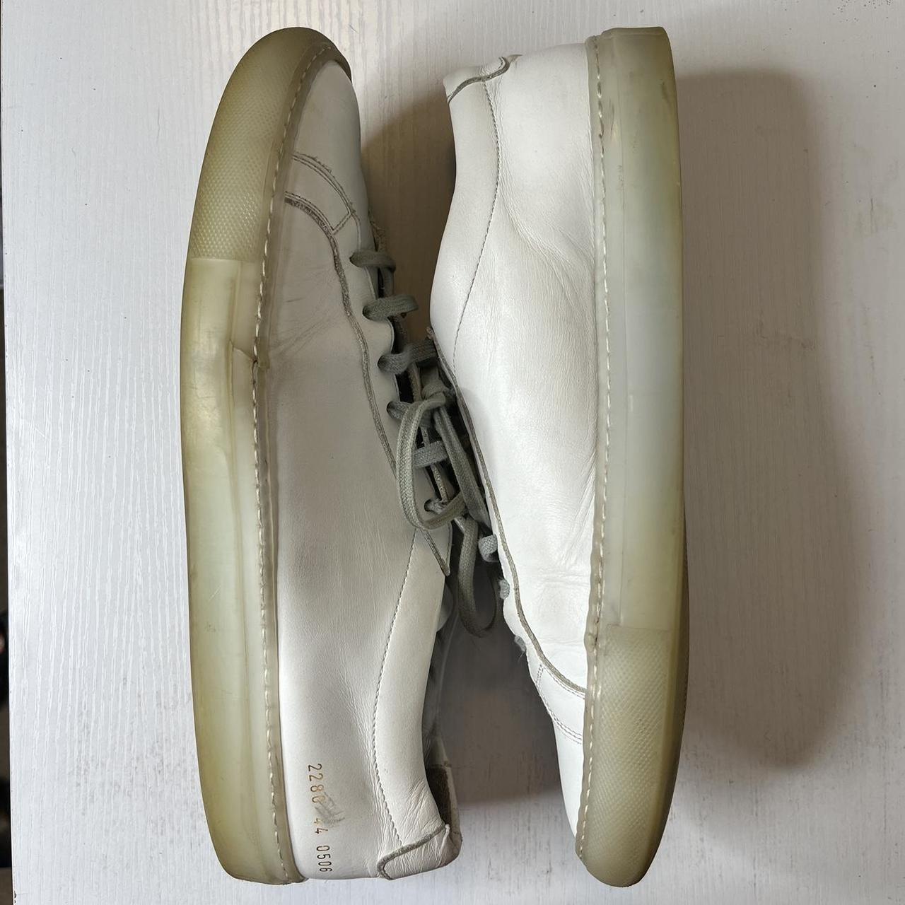 Common Projects Men's White and Grey Trainers