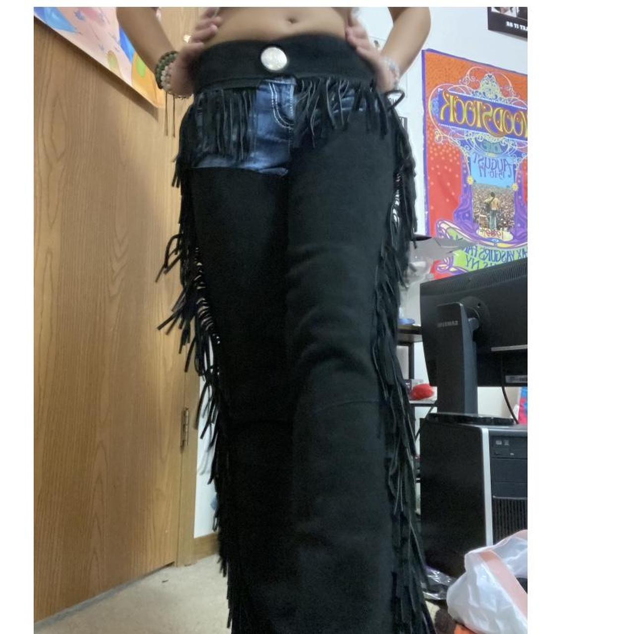 Chaps Women's Black Trousers Depop