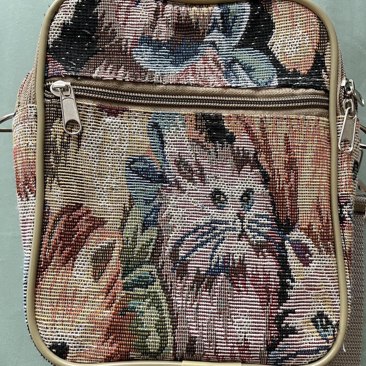 Cats Backpack Multi Pocket Zippered Backpack With Funny Cat 