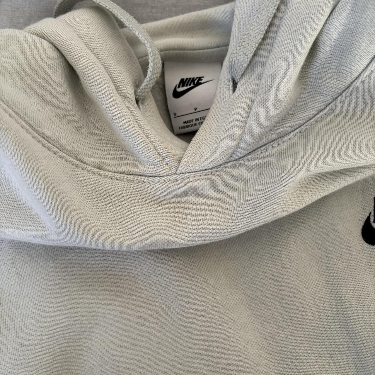 Nike club hoodie Cream/mint Size small #nikeclub... - Depop