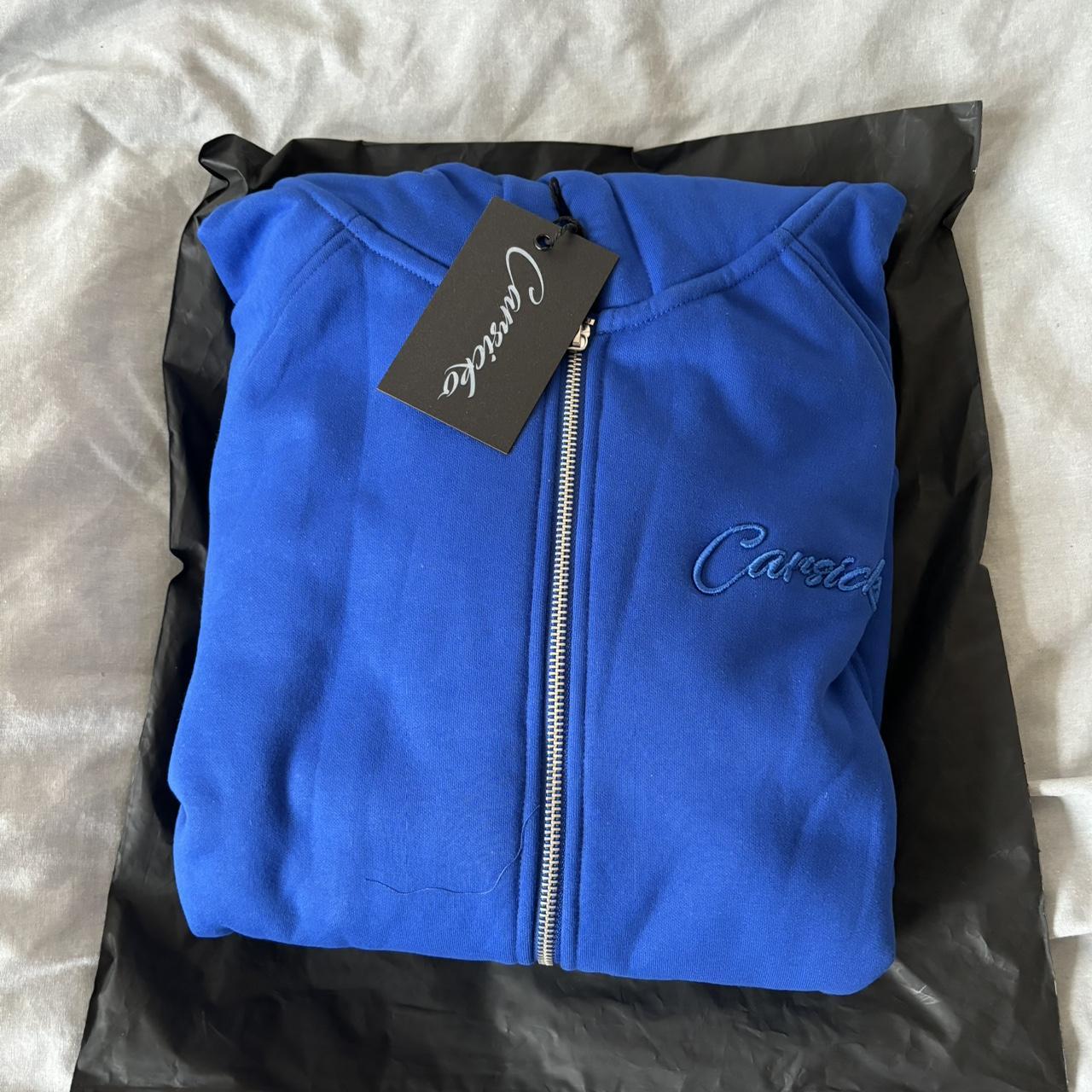 Blue Carsicko zip up Size small Brand new with tags... - Depop