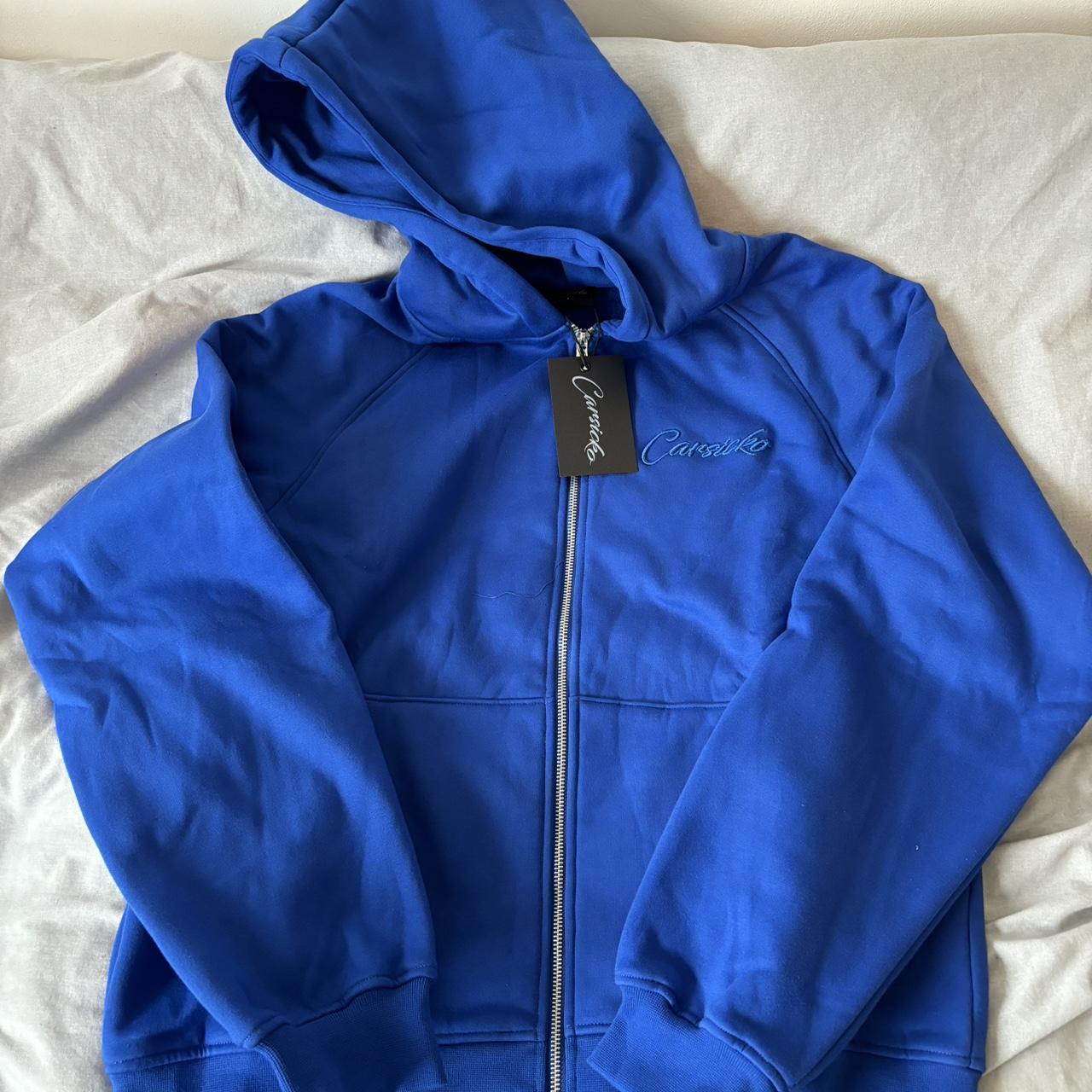 Blue Carsicko zip up Size small Brand new with tags... - Depop