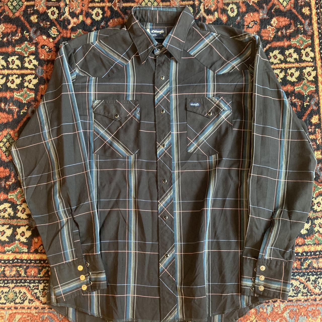 Vintage wrangler pearl hot sale snap shirts