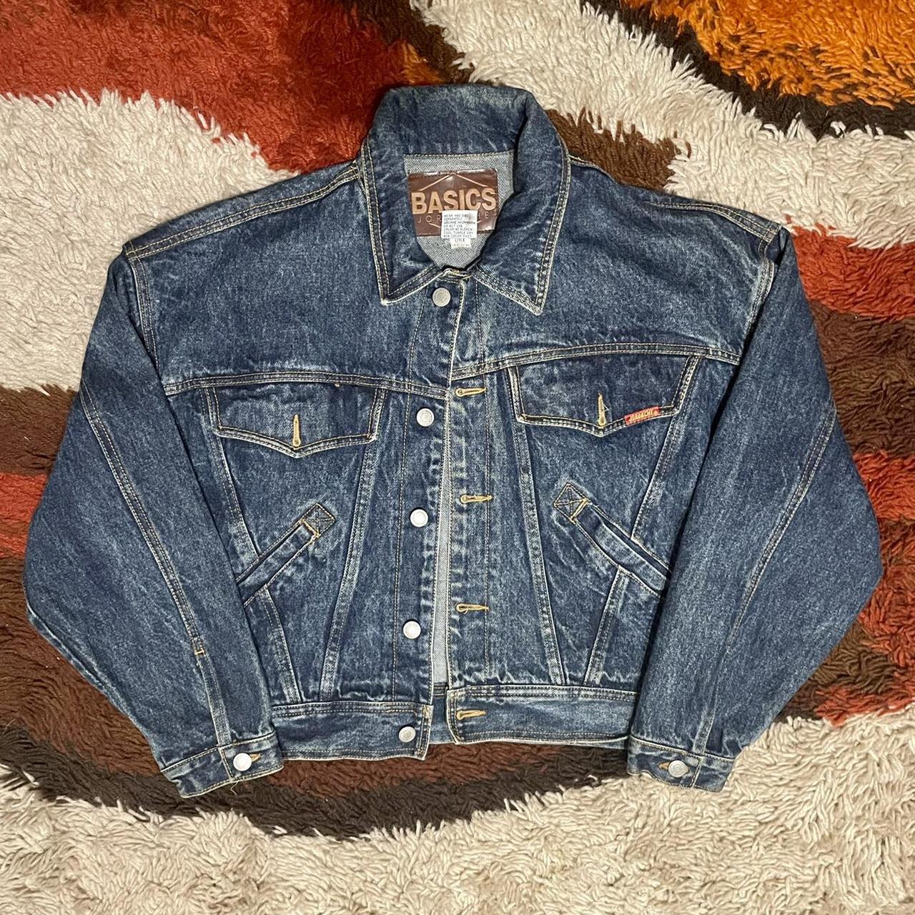 Jordache Women's Blue and Navy Jacket | Depop