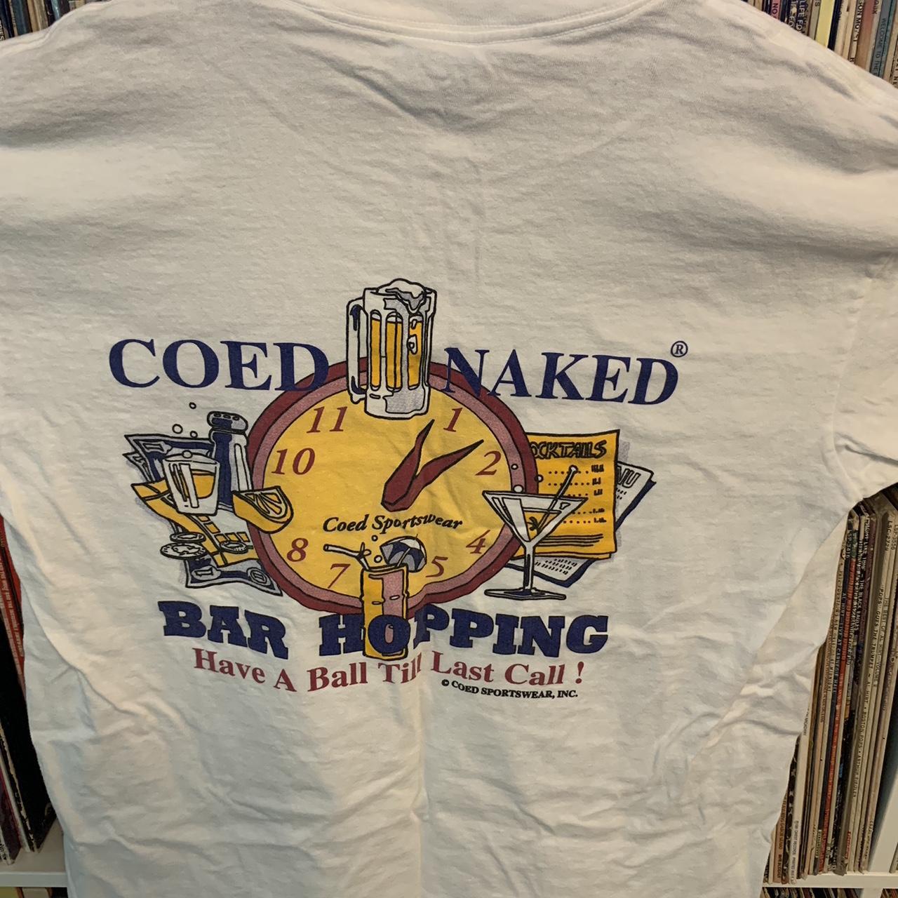 Authentic single stitch COED NAKED “Bar Hopping” tee... - Depop