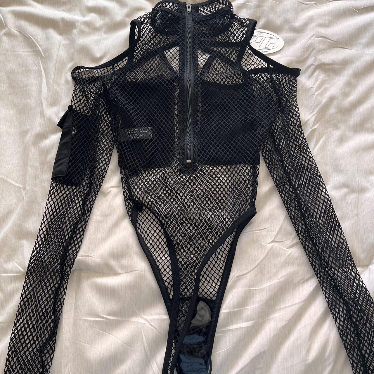 Dolls Kill Women's Black Bodysuit | Depop