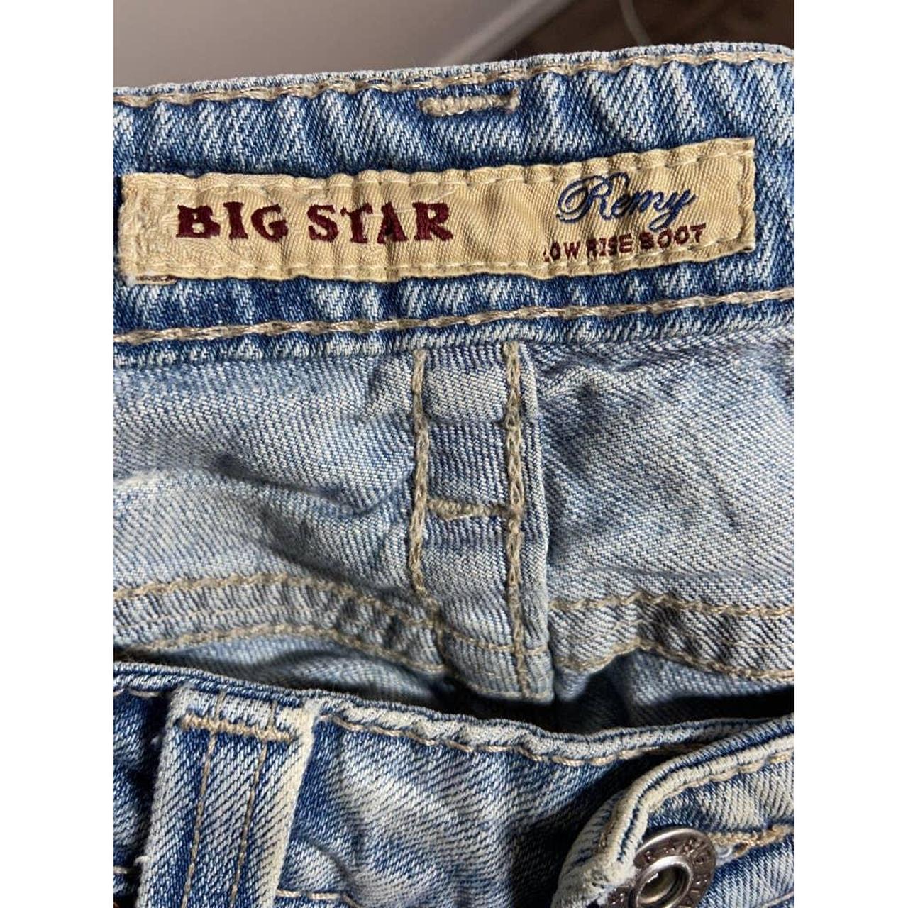 BIG STAR Remy Jeans Low Rise Bootcut Leg Faded Denim... - Depop