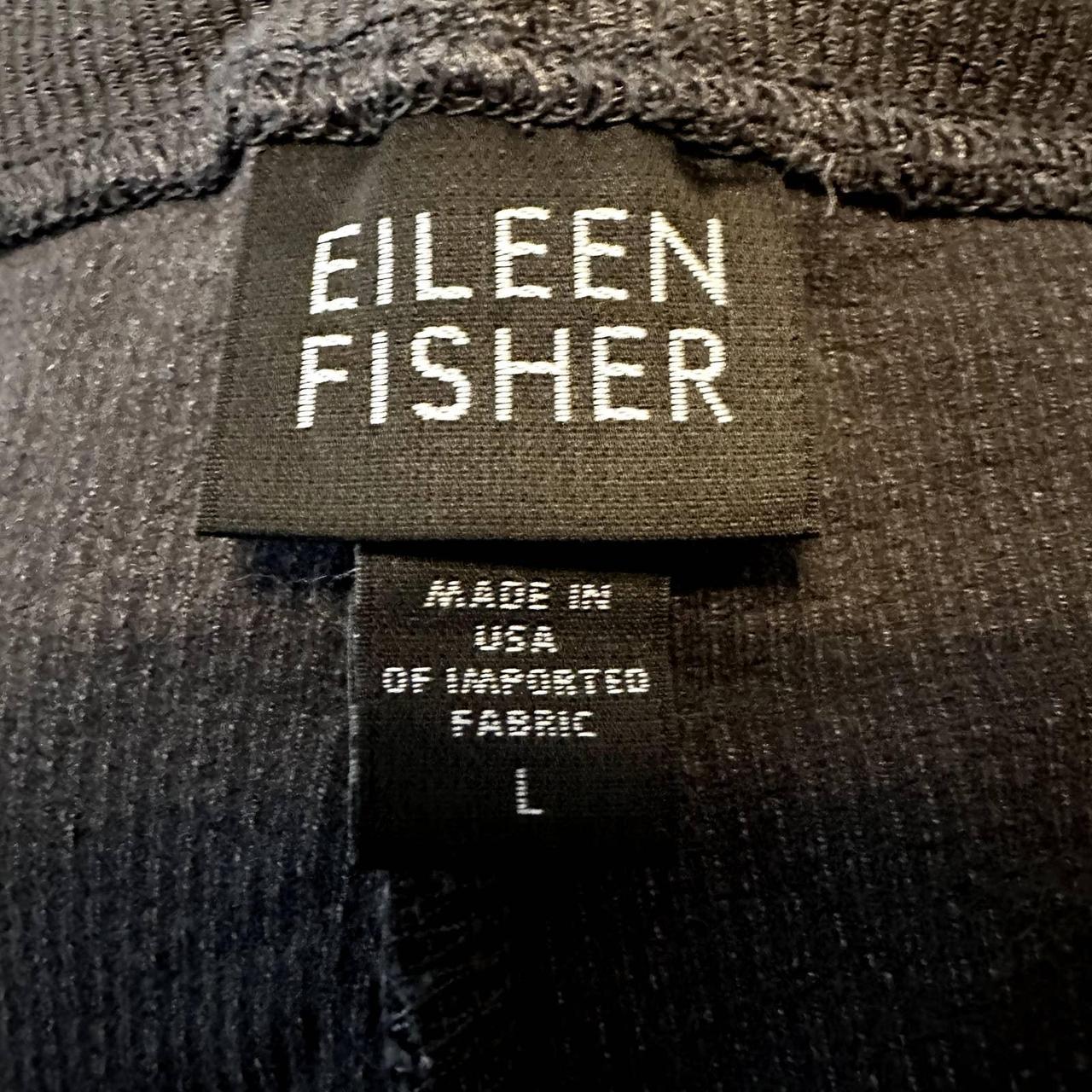 Eileen Fisher Ribbed Pants Pull-On Elastic Waist... - Depop