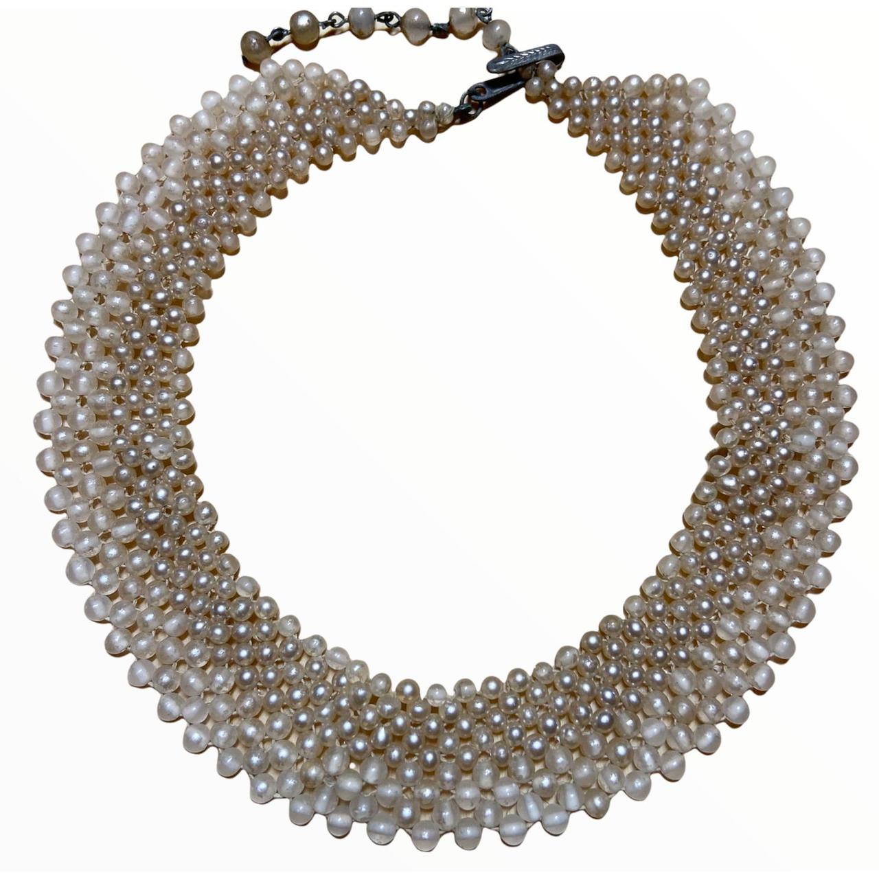 Ameri vintage PEARL COLLAR CHOKER | givebacktickets.com