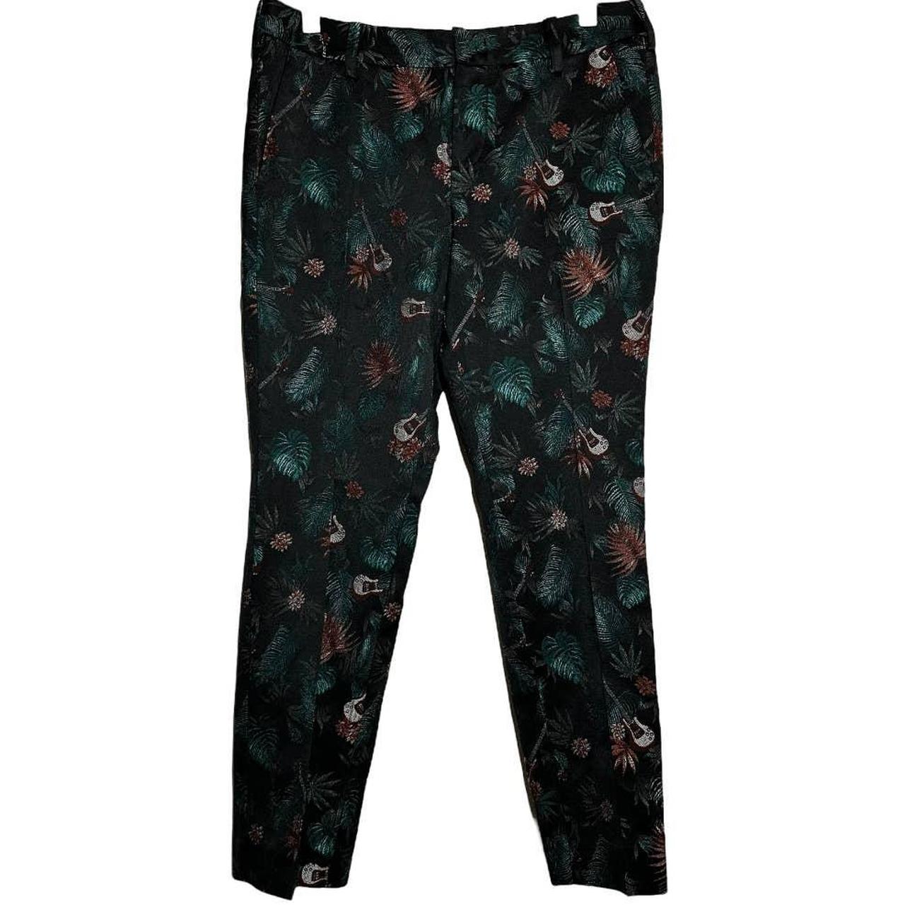 Zadig & Voltaire Women's Black and Green Trousers Depop