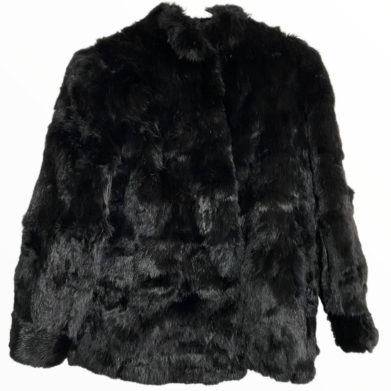 Somerset furs rabbit fur black sale