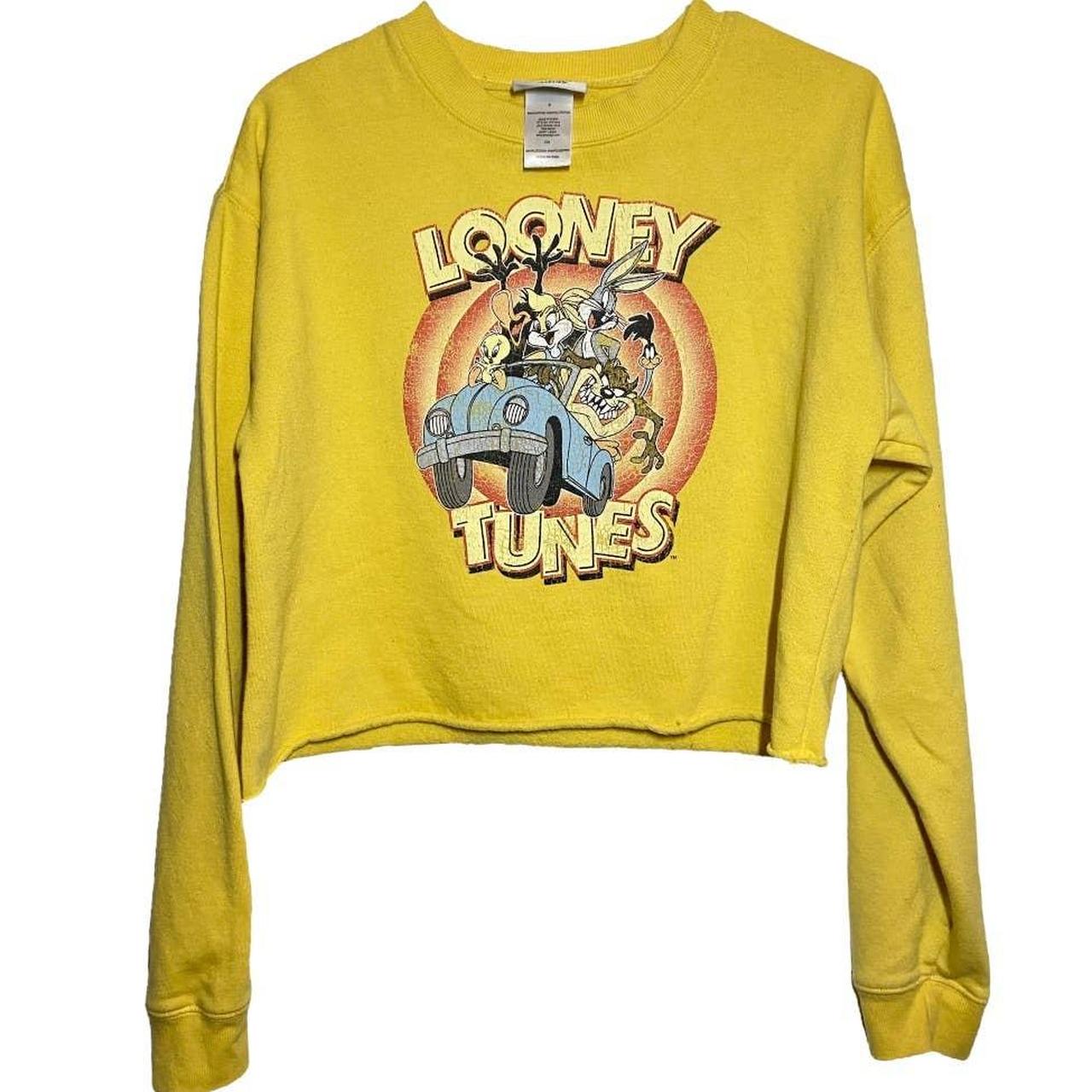 Looney tunes cropped online sweatshirt