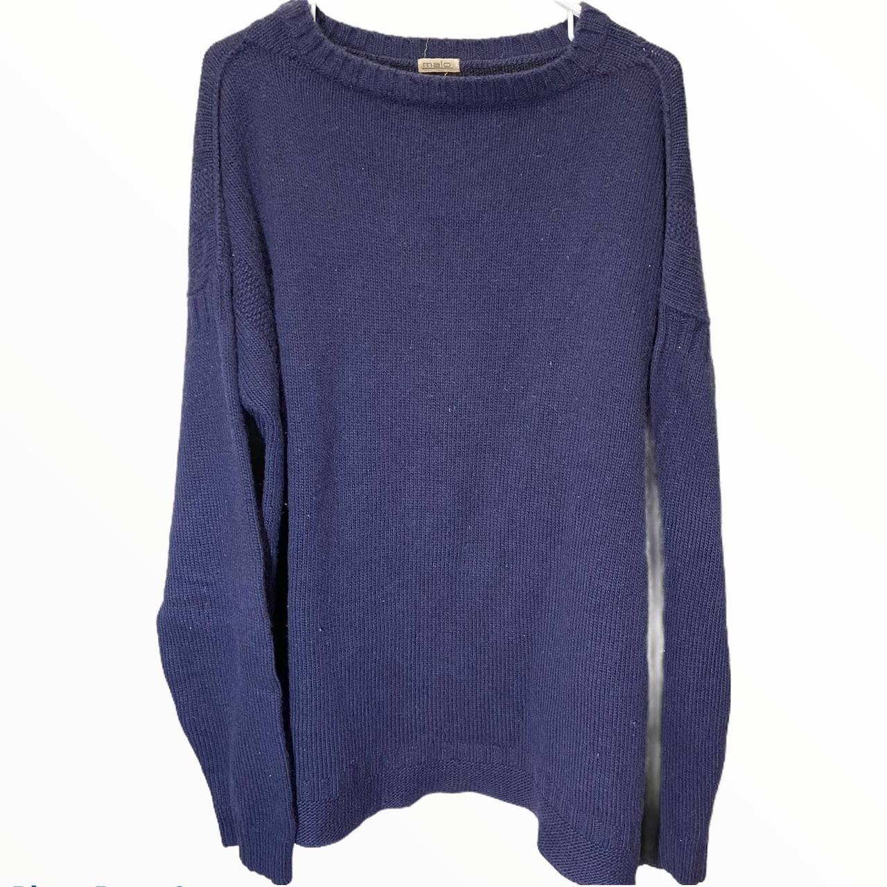 Malo Long Sleeve Sweater 100% Cashmere Knitted...