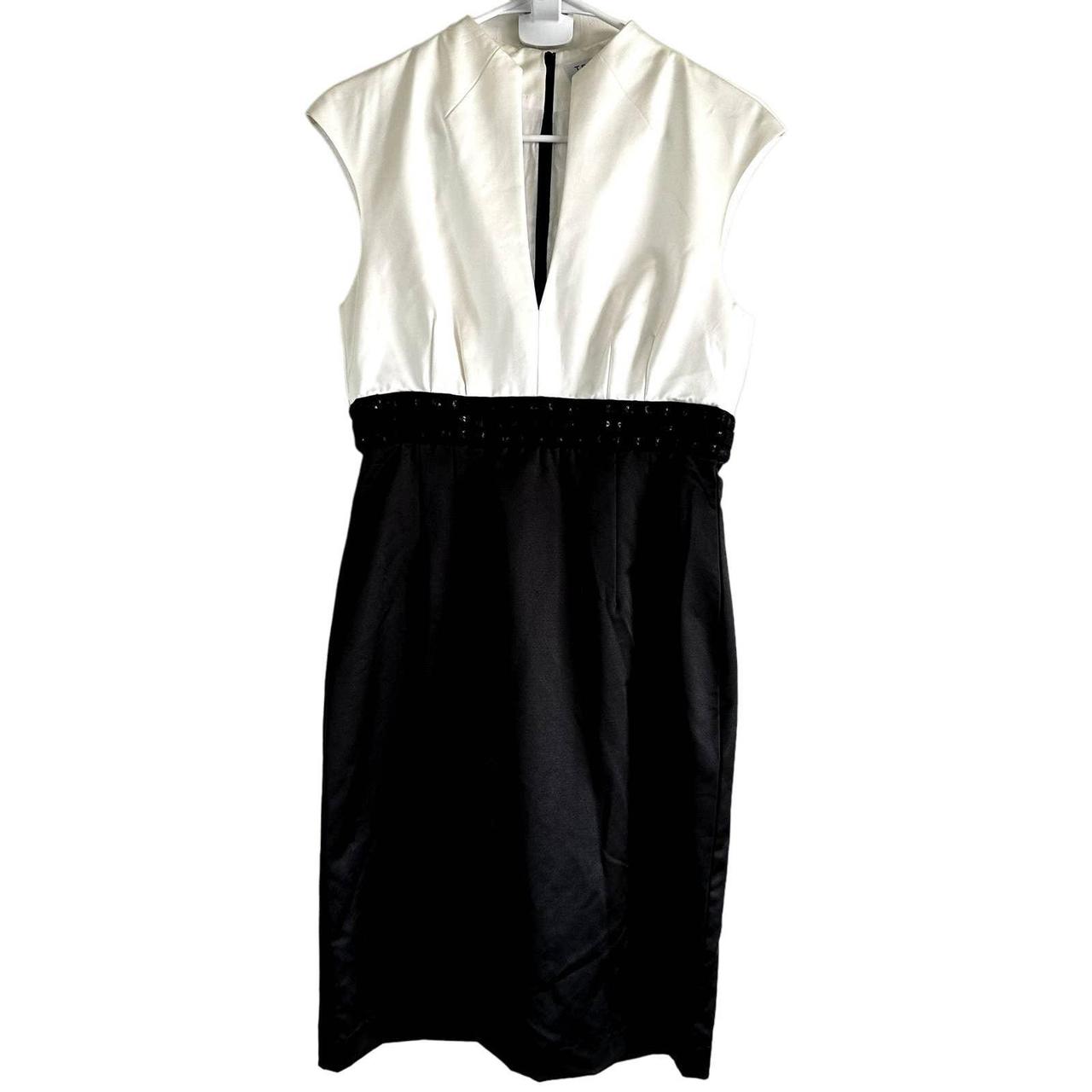 Trina turk black and clearance white dress