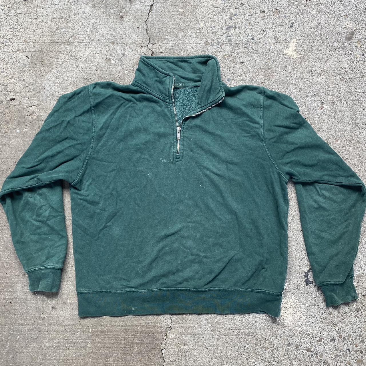 Brandy melville 2024 green quarter zip