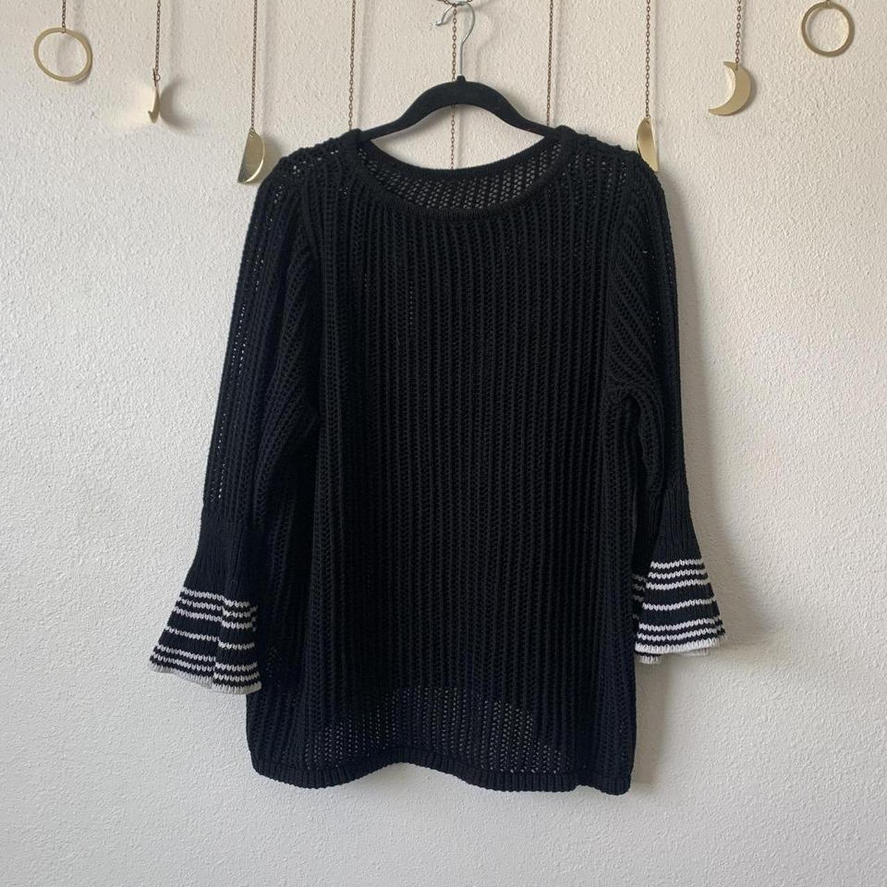 Black Chunky Knit Goth Sweater A Cozy Knit Depop