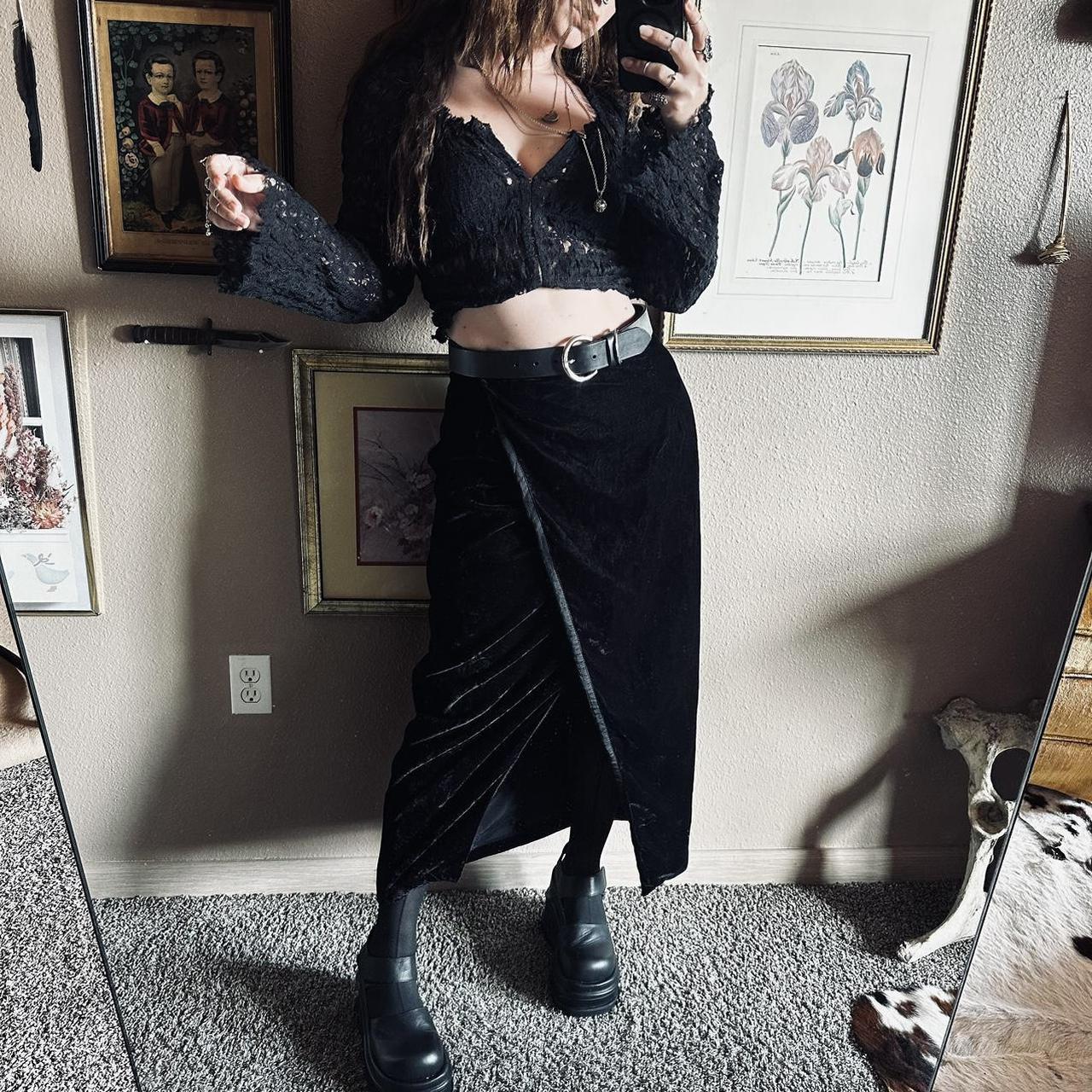 90s shop goth skirt