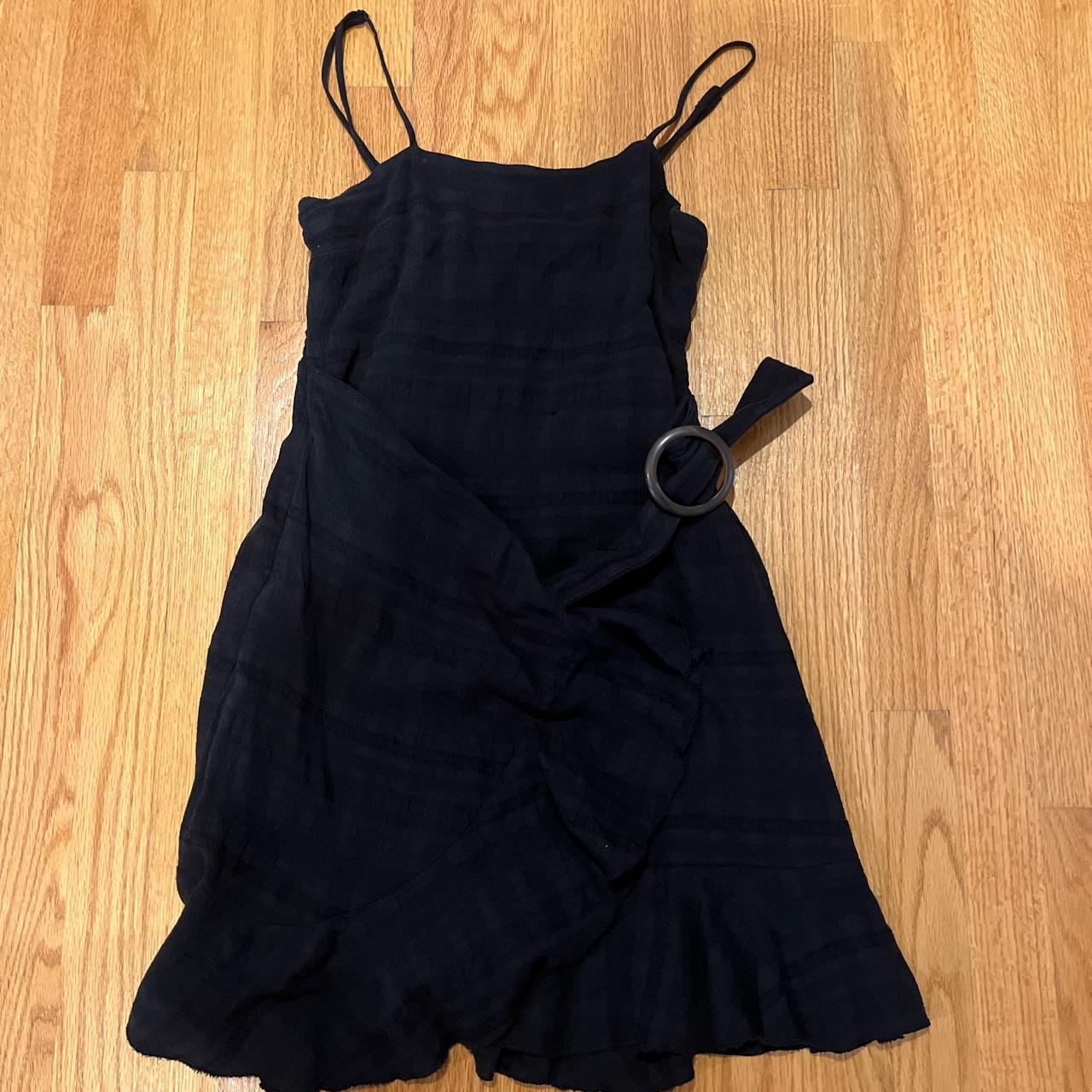 American eagle mini black dress with cute tie - Depop