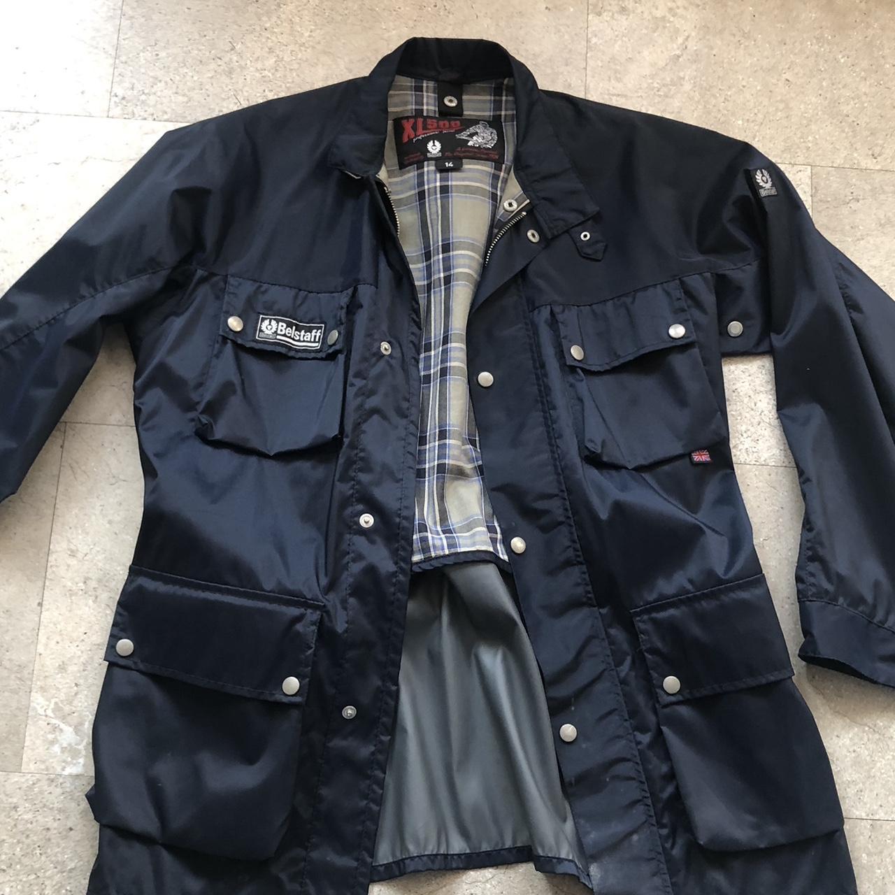 Belstaff Men's Navy Jacket | Depop