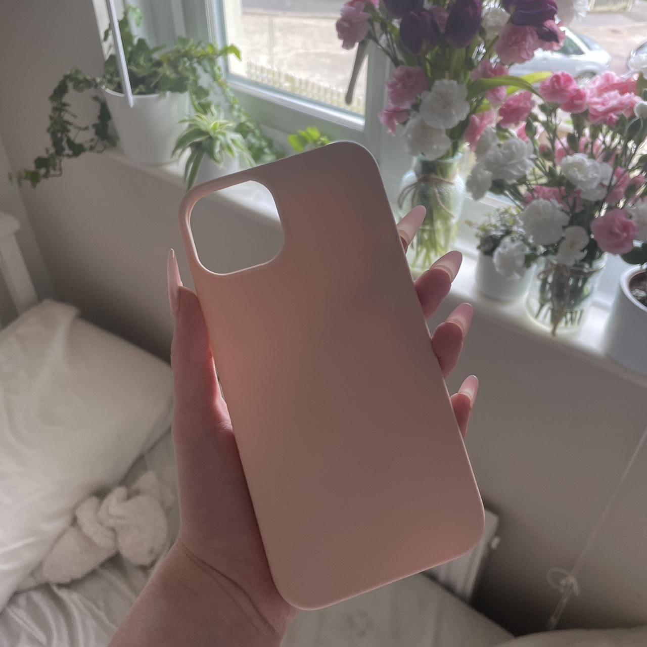 🫶🏻 basic light pink silicone phone case ! fits an... - Depop