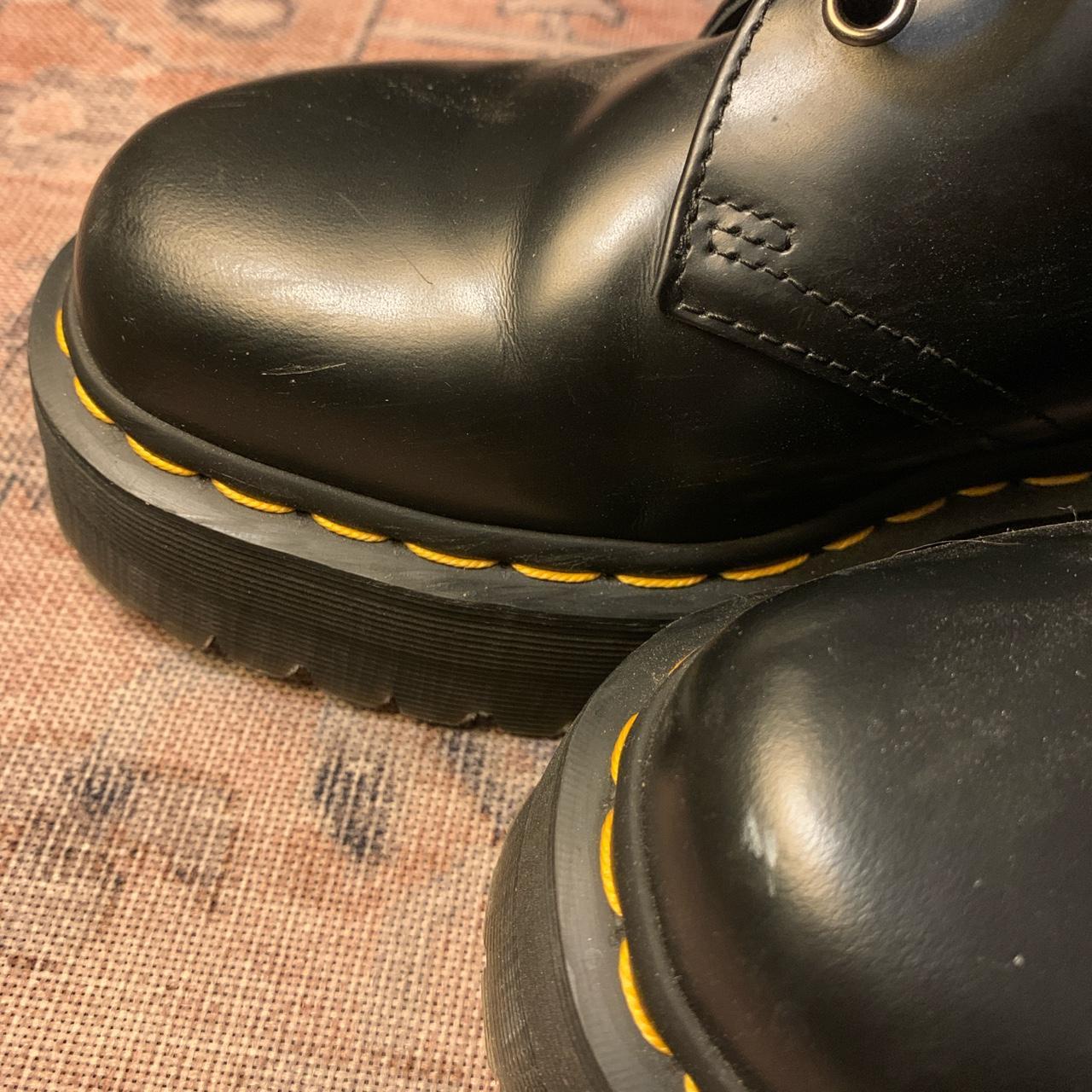 DR. MARTENS 1461 Smooth Leather Womens Platform... - Depop