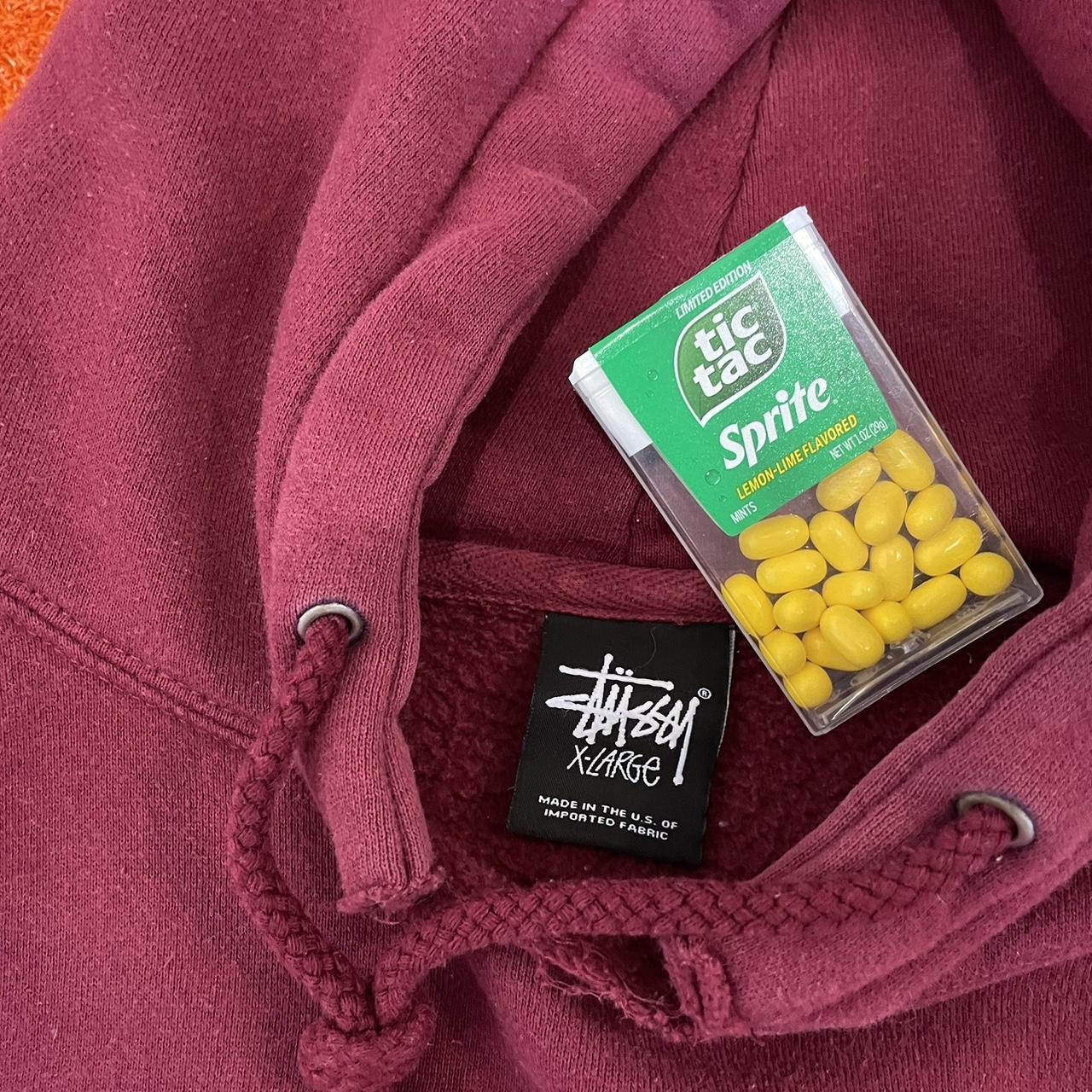 Stussy hoodie wine on sale