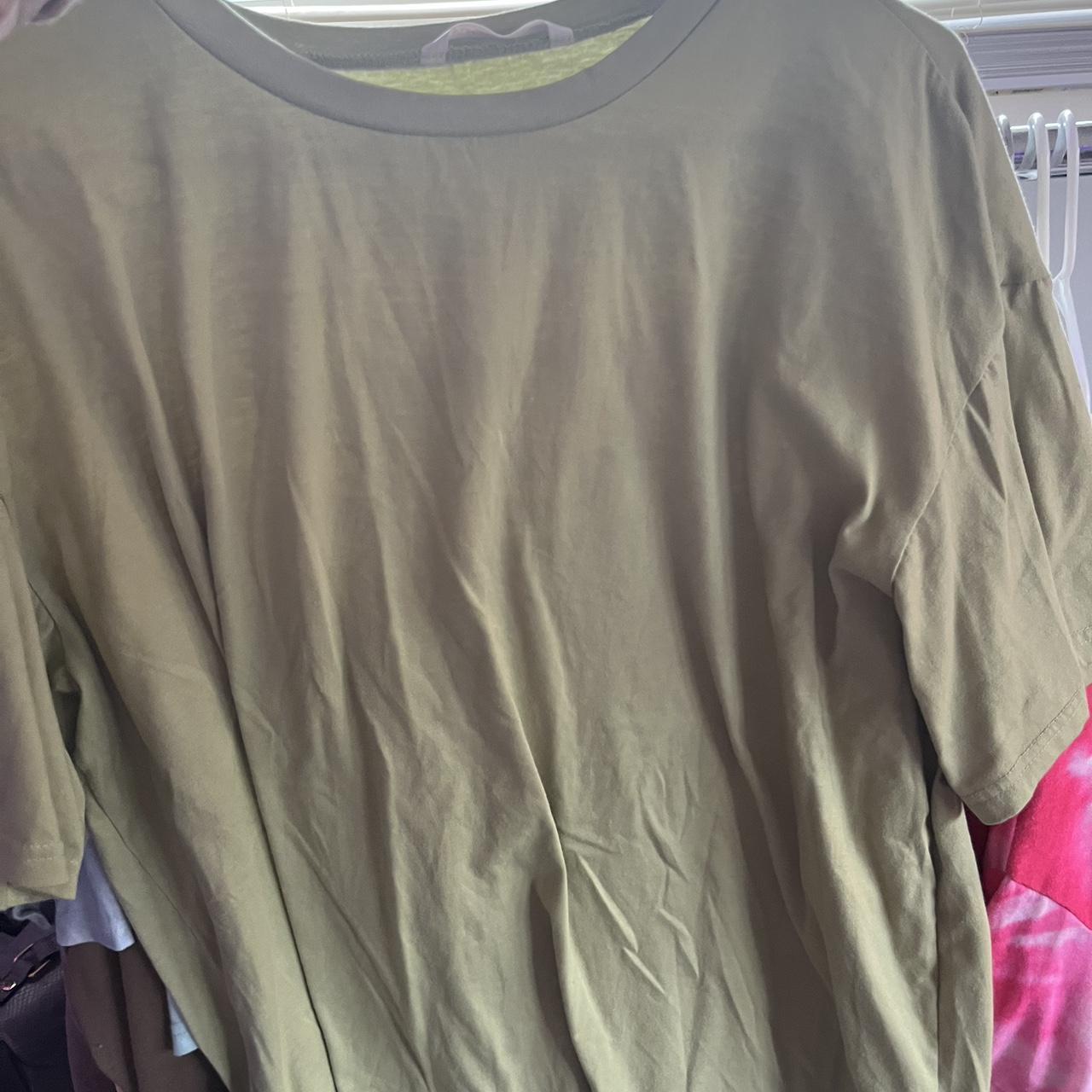 green oversized t shirt - Depop