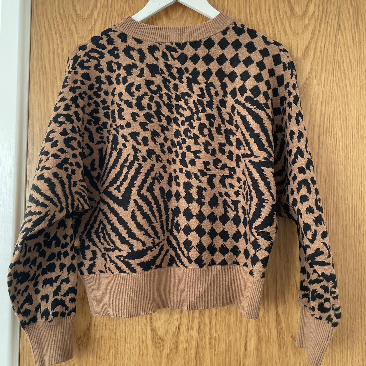 AMUSE SOCIETY Women's Black and Brown Jumper | Depop