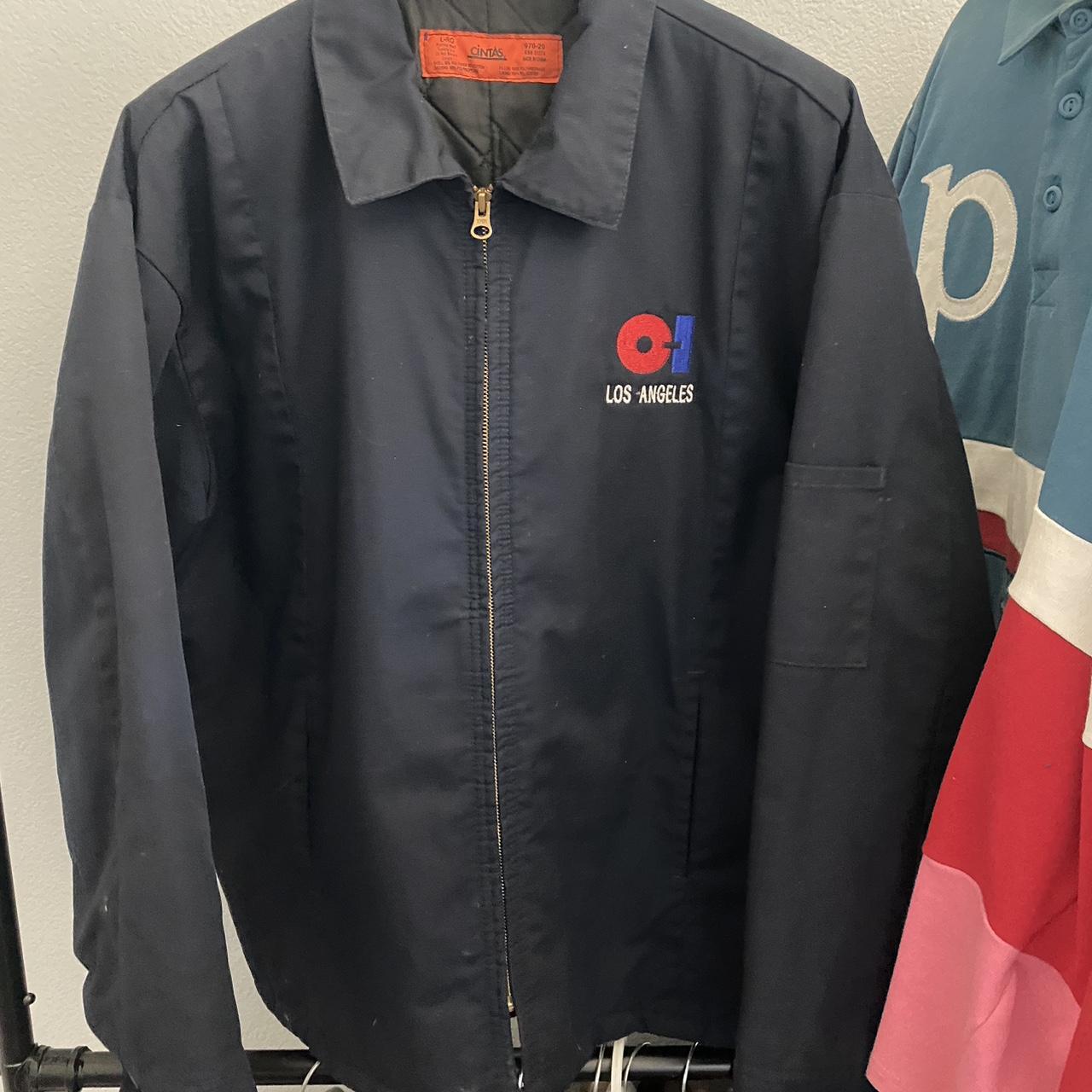 Large Owens-Illinois Work Jacket (Glass Product... - Depop