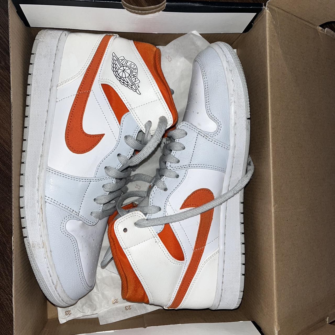 Nike air jordan 1 retro online mid se starfish orange platinium