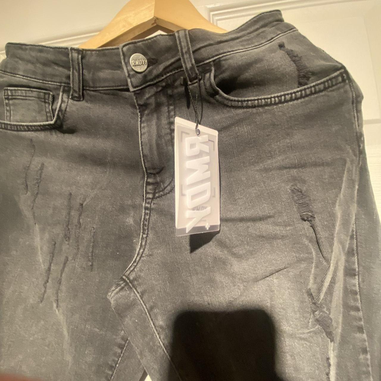 Black ripped jeans Rips on the knees, true to size... - Depop