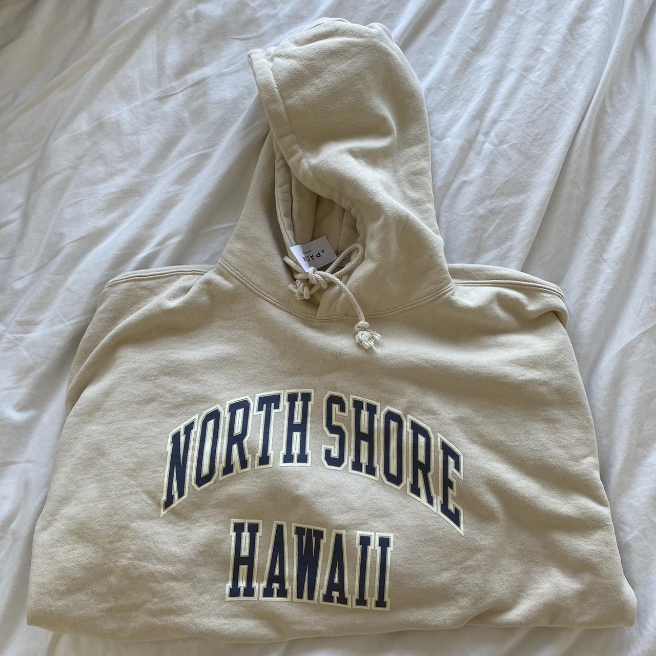 Brandy Melville Cream Chrissy Hoodie NorthShore... Depop