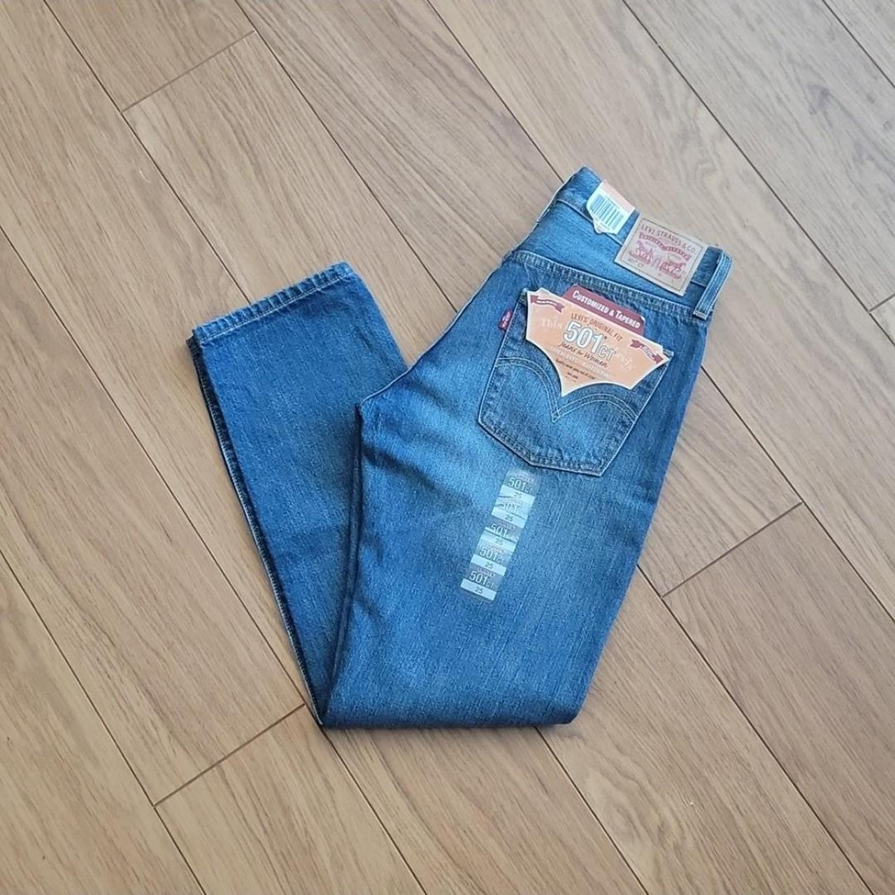 Levi's 501 outlet customized skinny jeans