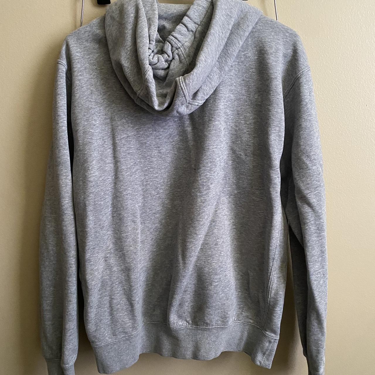 oversized grey nike hoodie