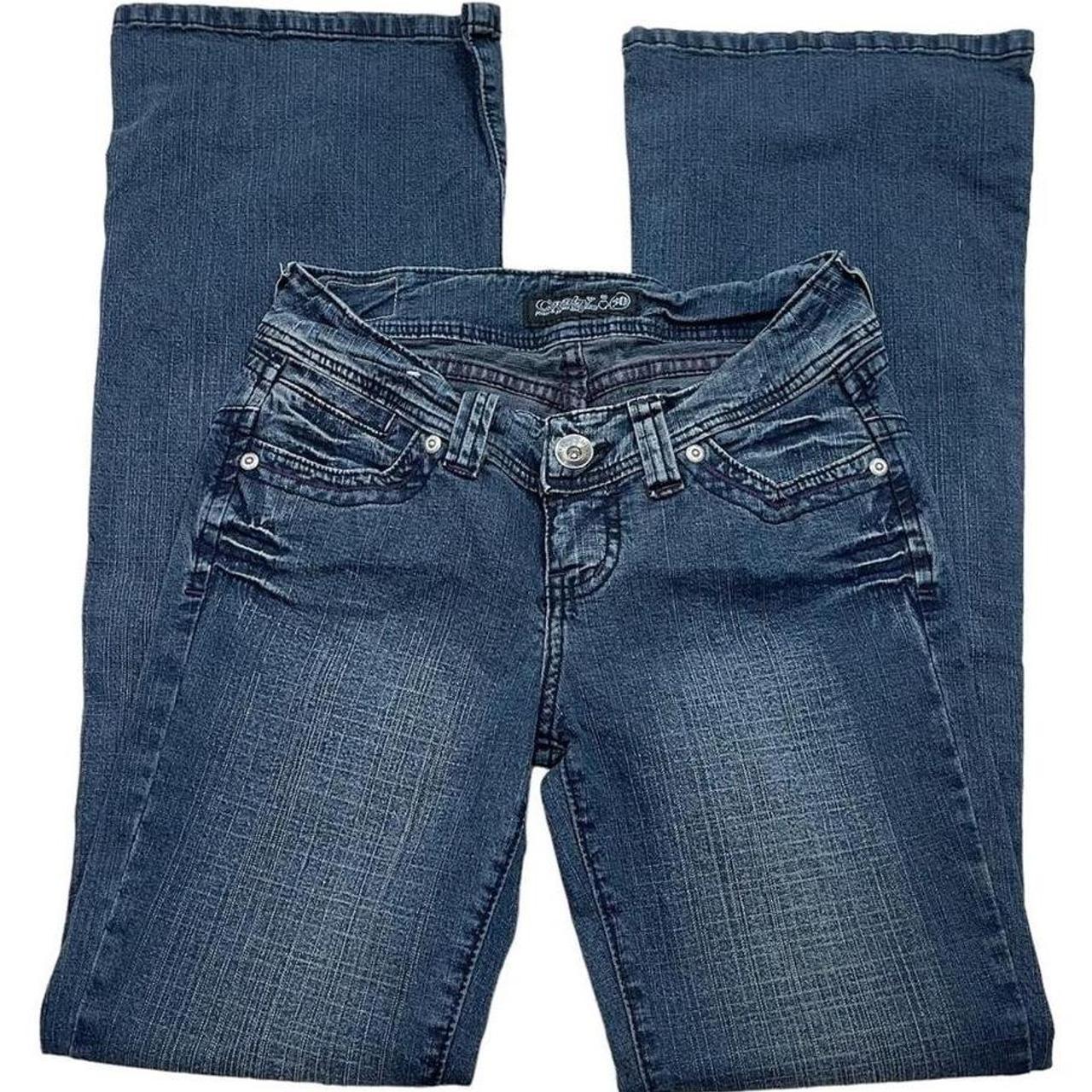 y2k low rise jeans flared/bootcut jeans please... - Depop
