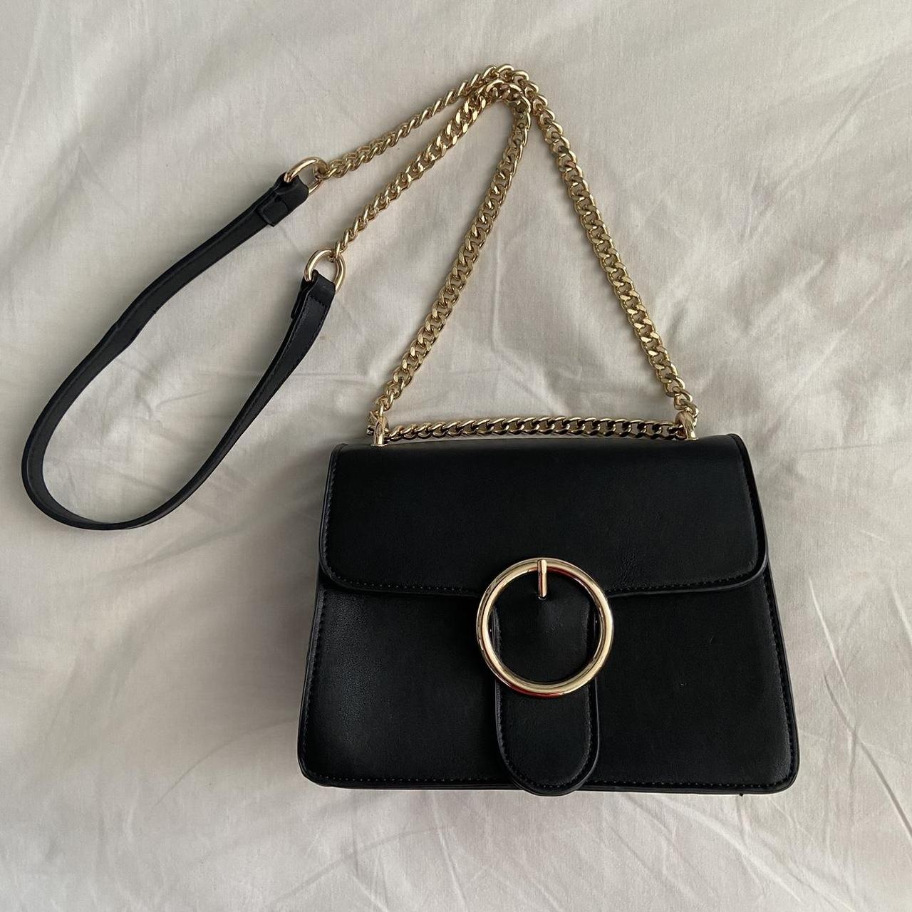 🖤 Black and gold shoulder bag Brand... Depop