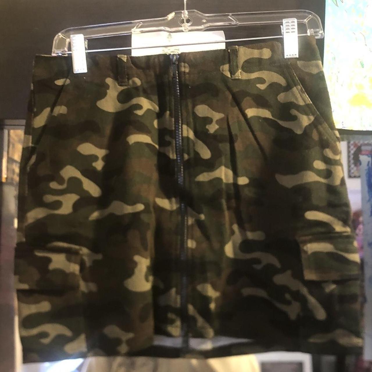 Camo Mini Skirt Size M