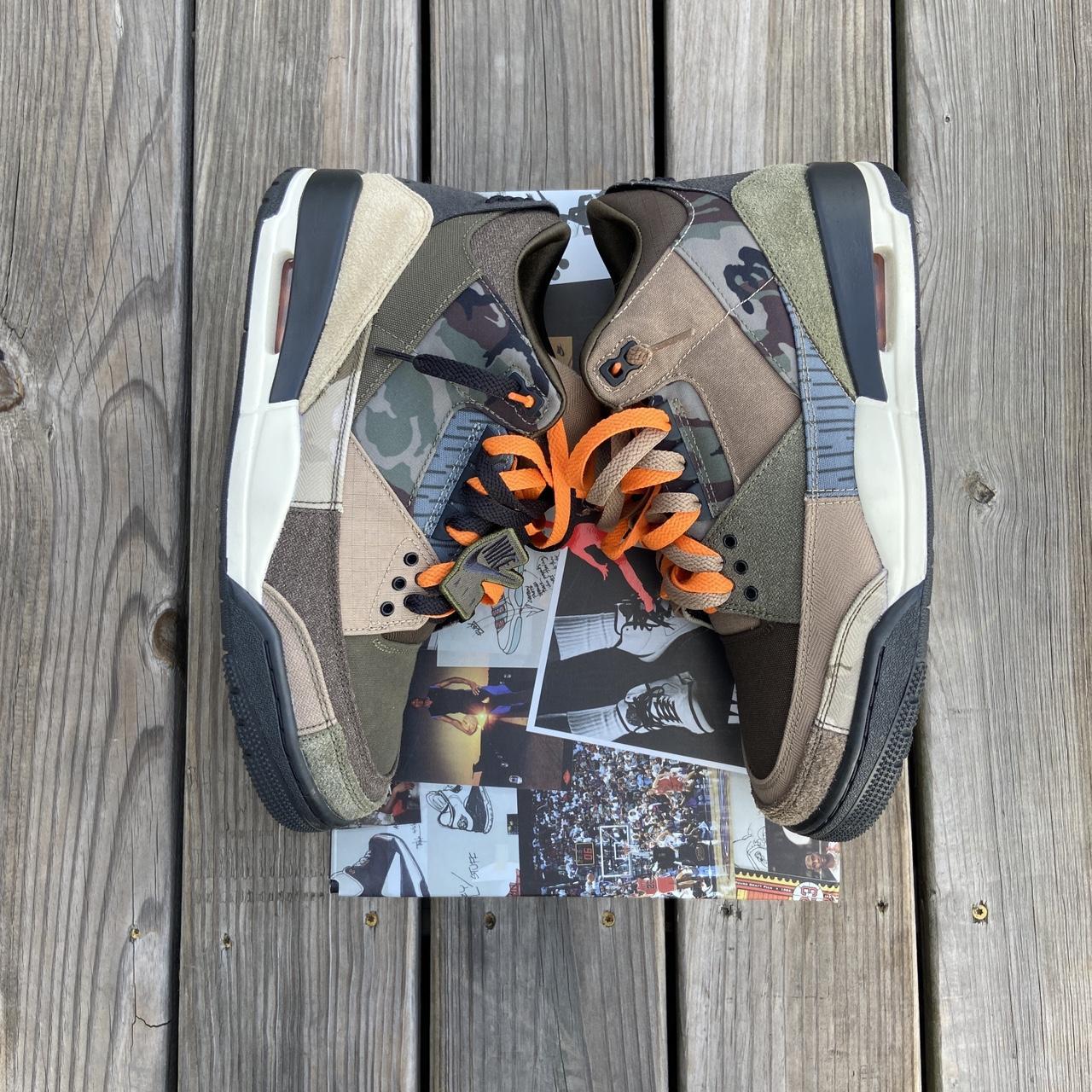 green and orange jordans