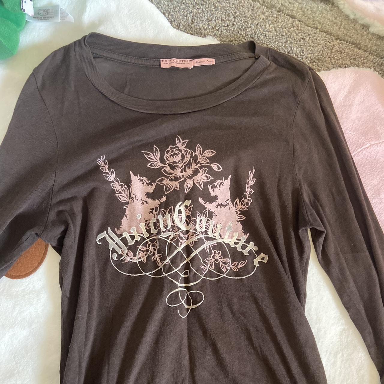 Vintage Juicy Couture Brown Long Sleeve 💗 Size M | Depop