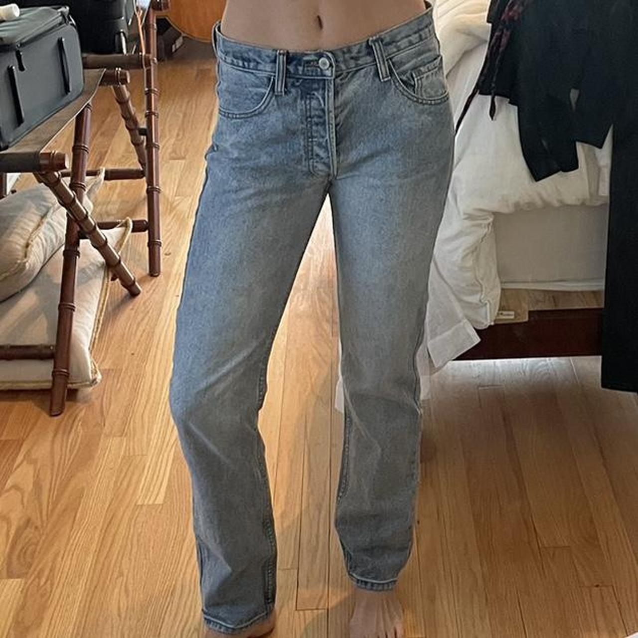 Brandy Melville jeans. One size but probably around... Depop