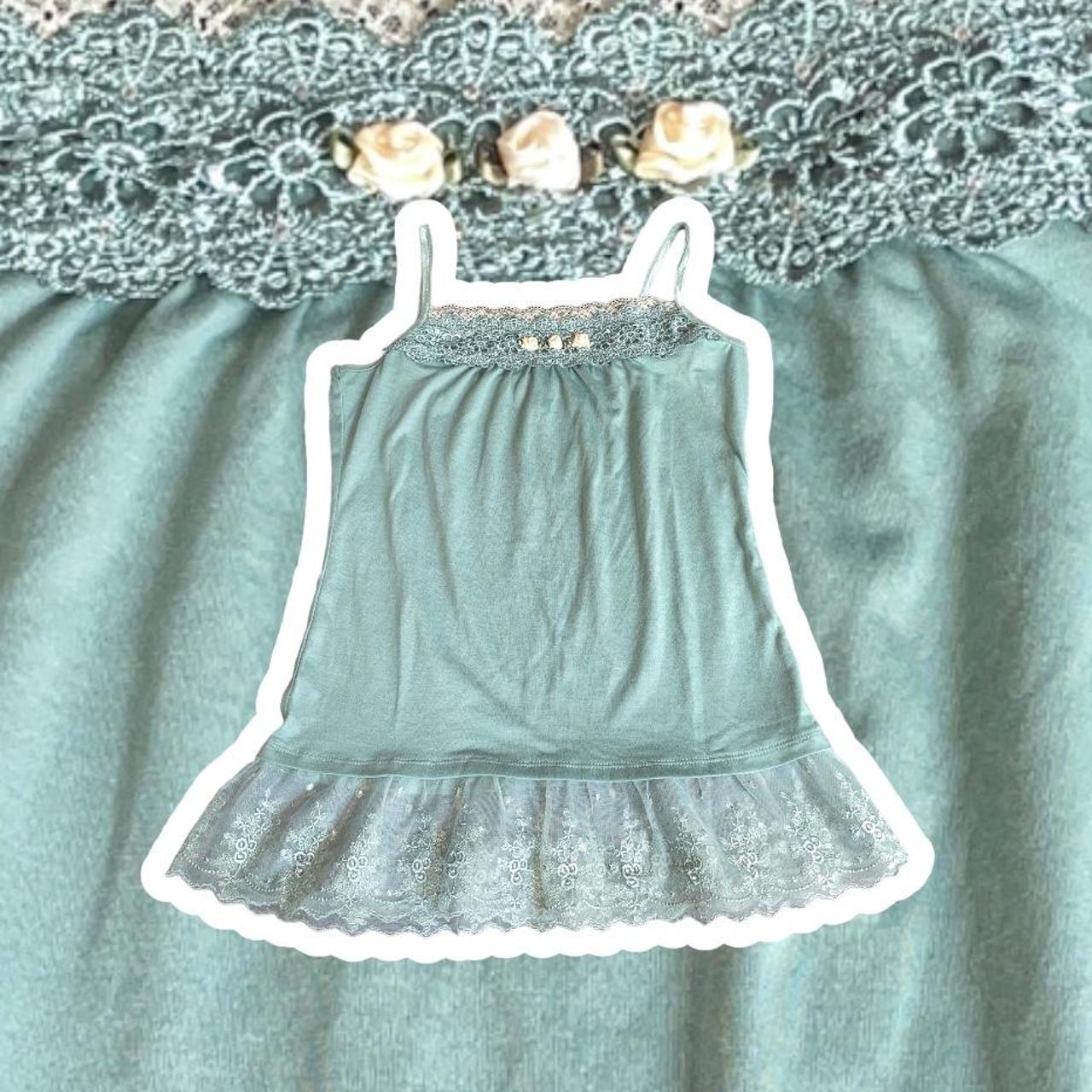 AXES FEMME Japanese Jfashion Brand Blue Green Lace... Depop