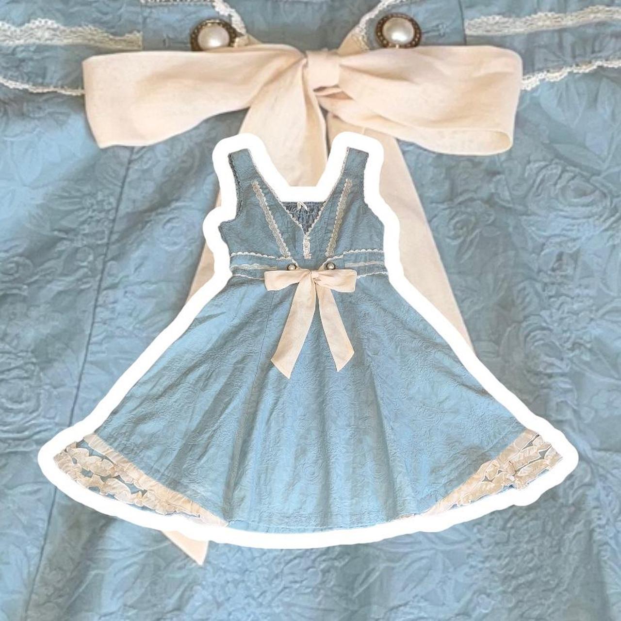 AXES FEMME blue ribbon tank dress 🫧Beautiful blue... Depop