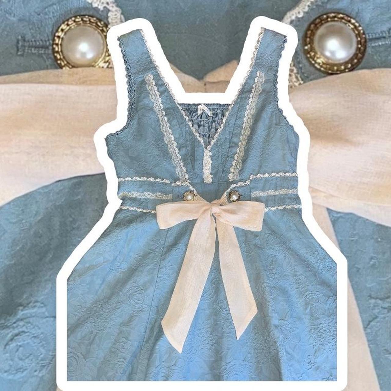 AXES FEMME blue ribbon tank dress 🫧Beautiful blue... Depop