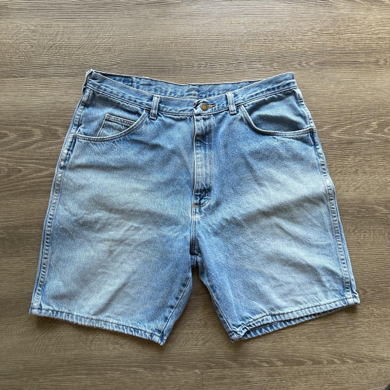 Good Lightwash Jorts - Depop