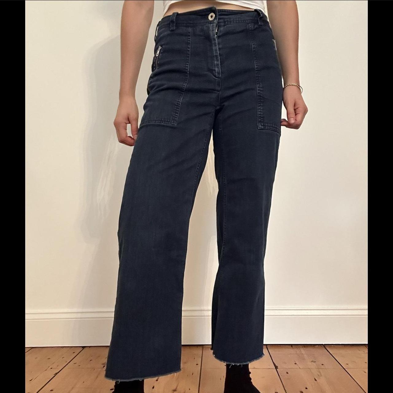 Rag & Bone dark wash wide-leg jeans Size 00 but... - Depop