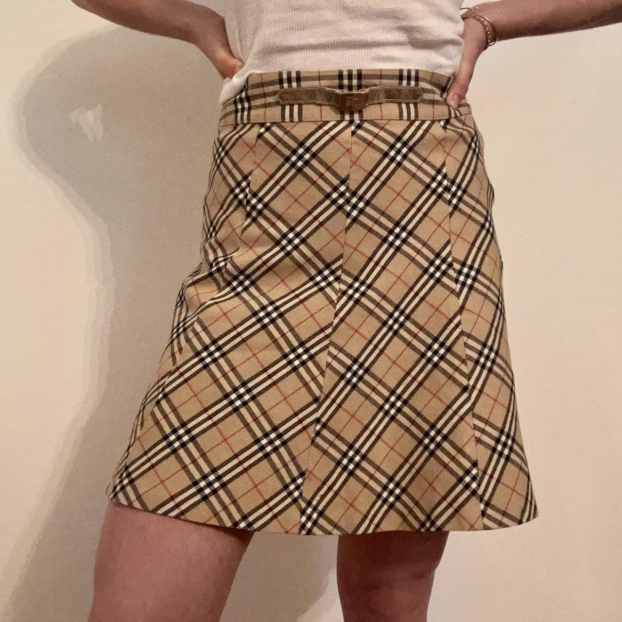 Women's burberry plaid clearance skirt