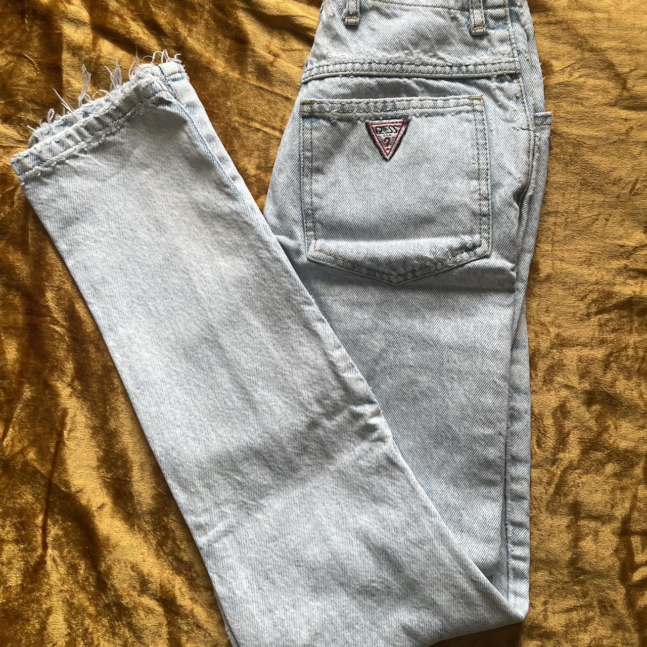 Vintage Guess denim #guess jeans #vintage #light... - Depop